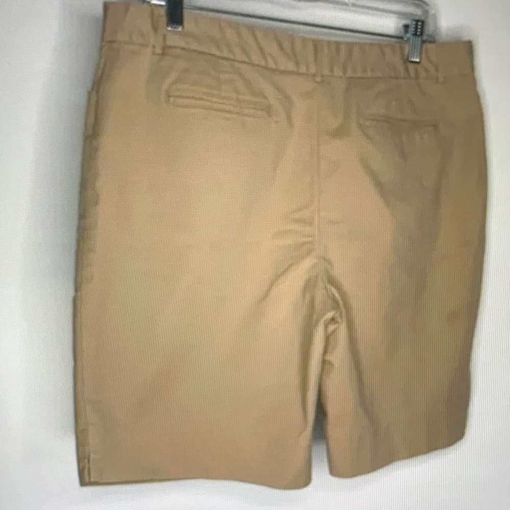 Ellen Tracy Men's Beige Flat Front Shorts